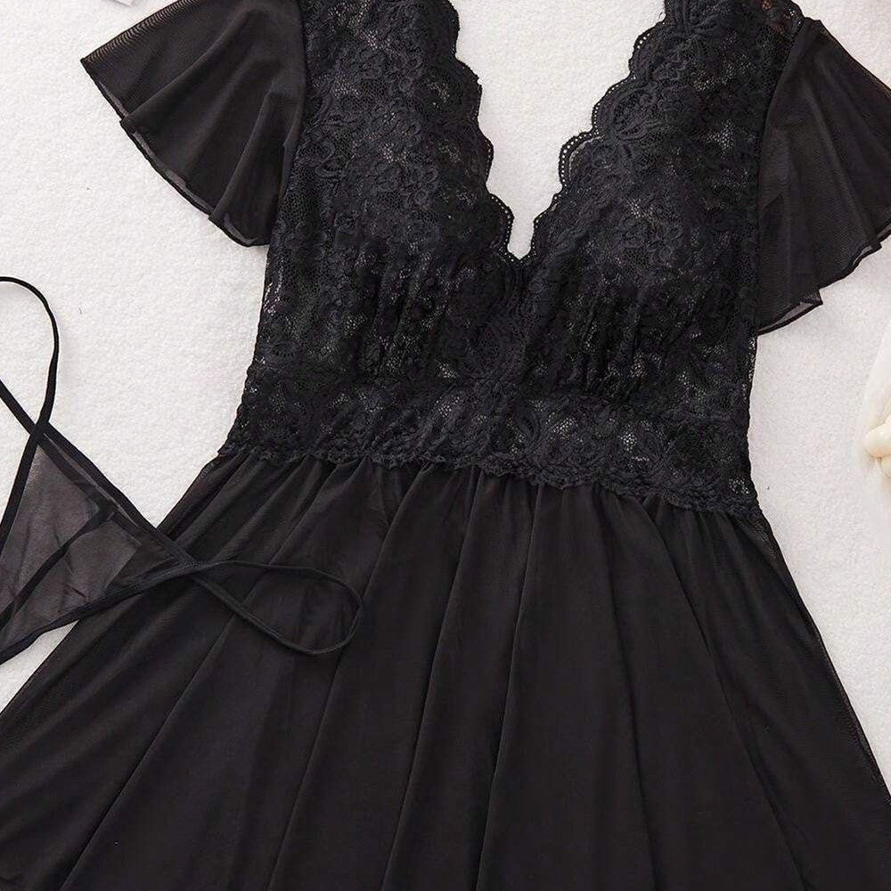 Fashion Personality Lace Thin Pajamas For Women