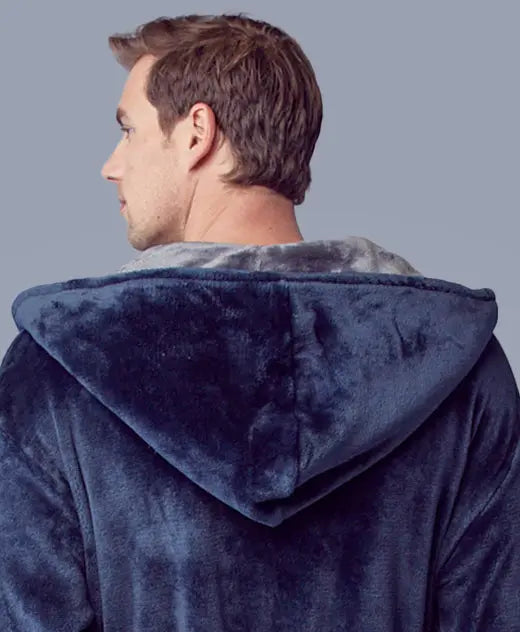 Roupão Masculino com Capuz – Conforto de Pelúcia Ultramacia para o Dia a Dia