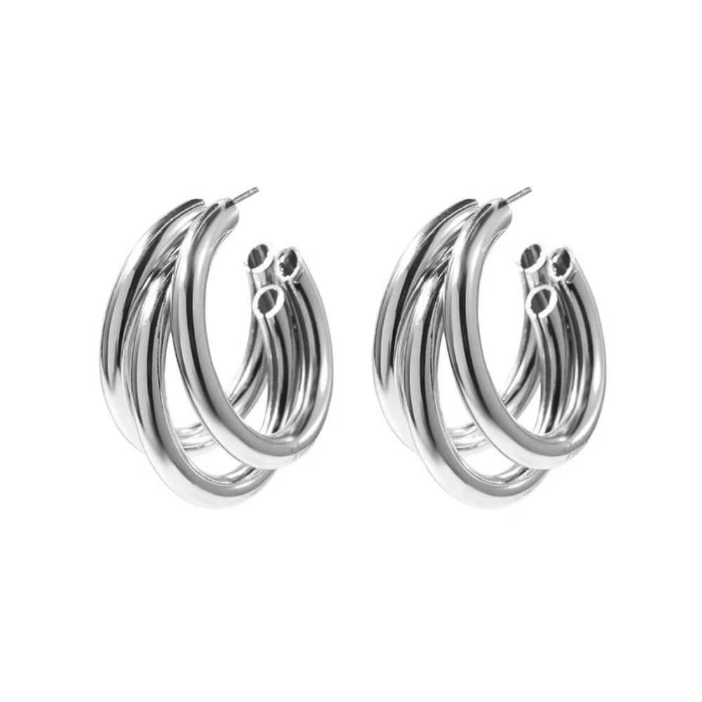 Trio de Brincos Argola Serenity