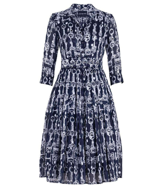 Vestido longo Audrey #4 na cor índigo