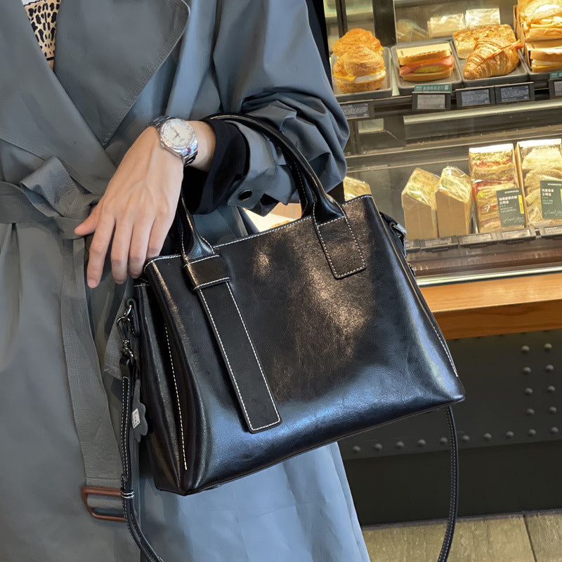 Bolsa Feminina Elegante e Versátil de Grande Capacidade, de Ombro e Transversal