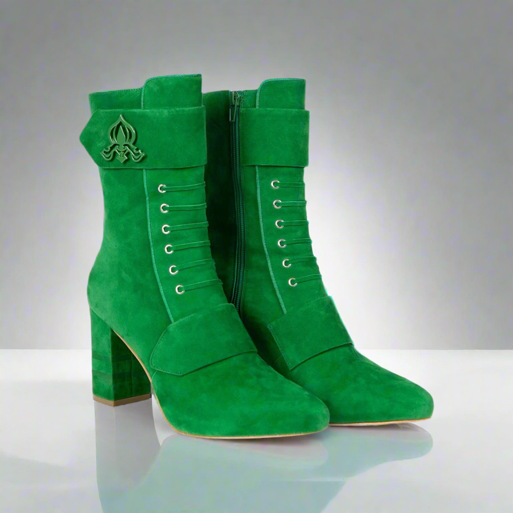 Botas de camurça verde Michaela V Marta