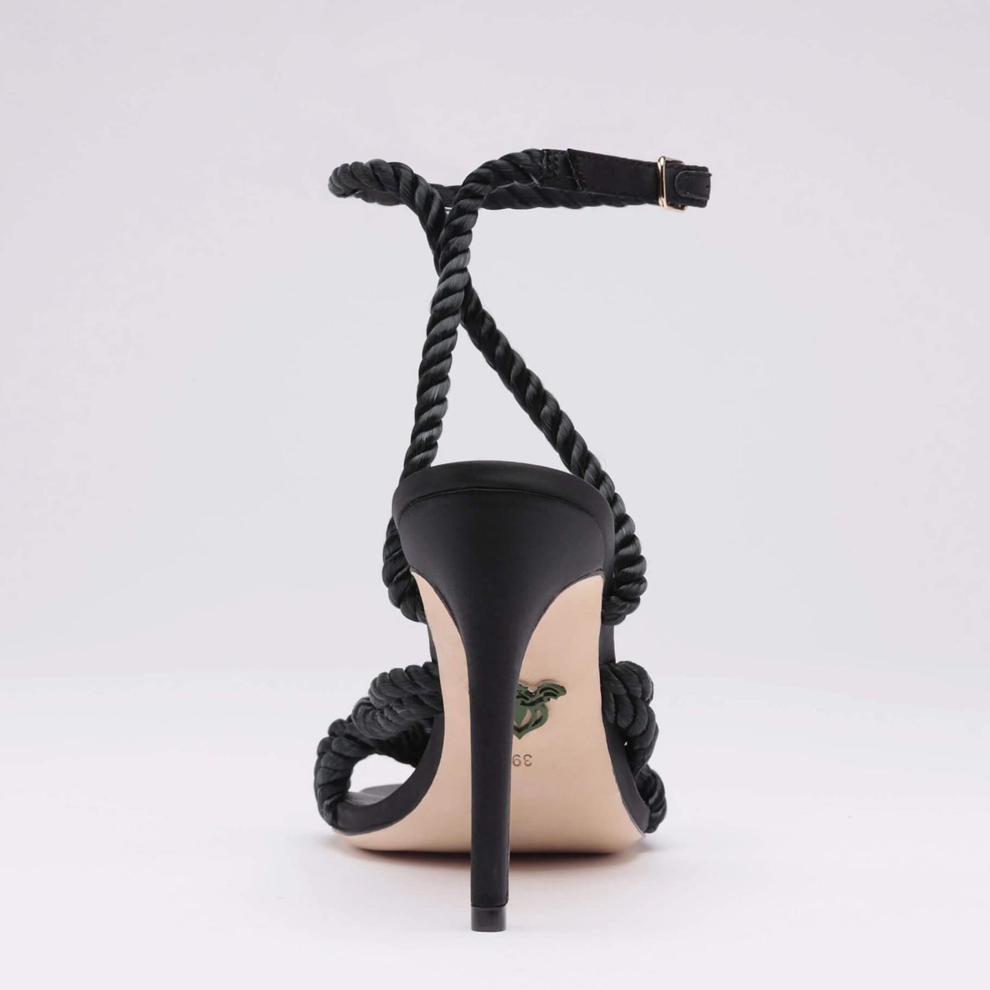 Michaela V Selene Scarpin de cetim • Preto