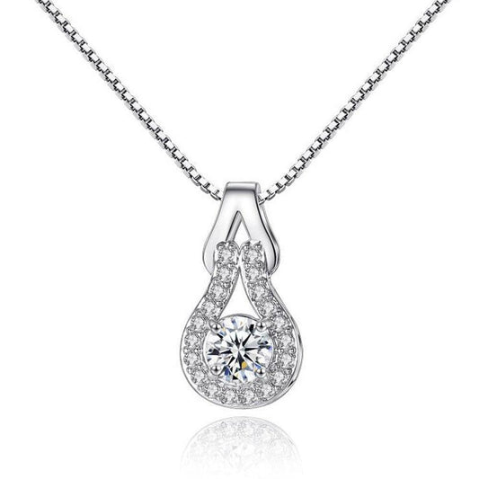 Colar com Pingente Infinito de Cristal