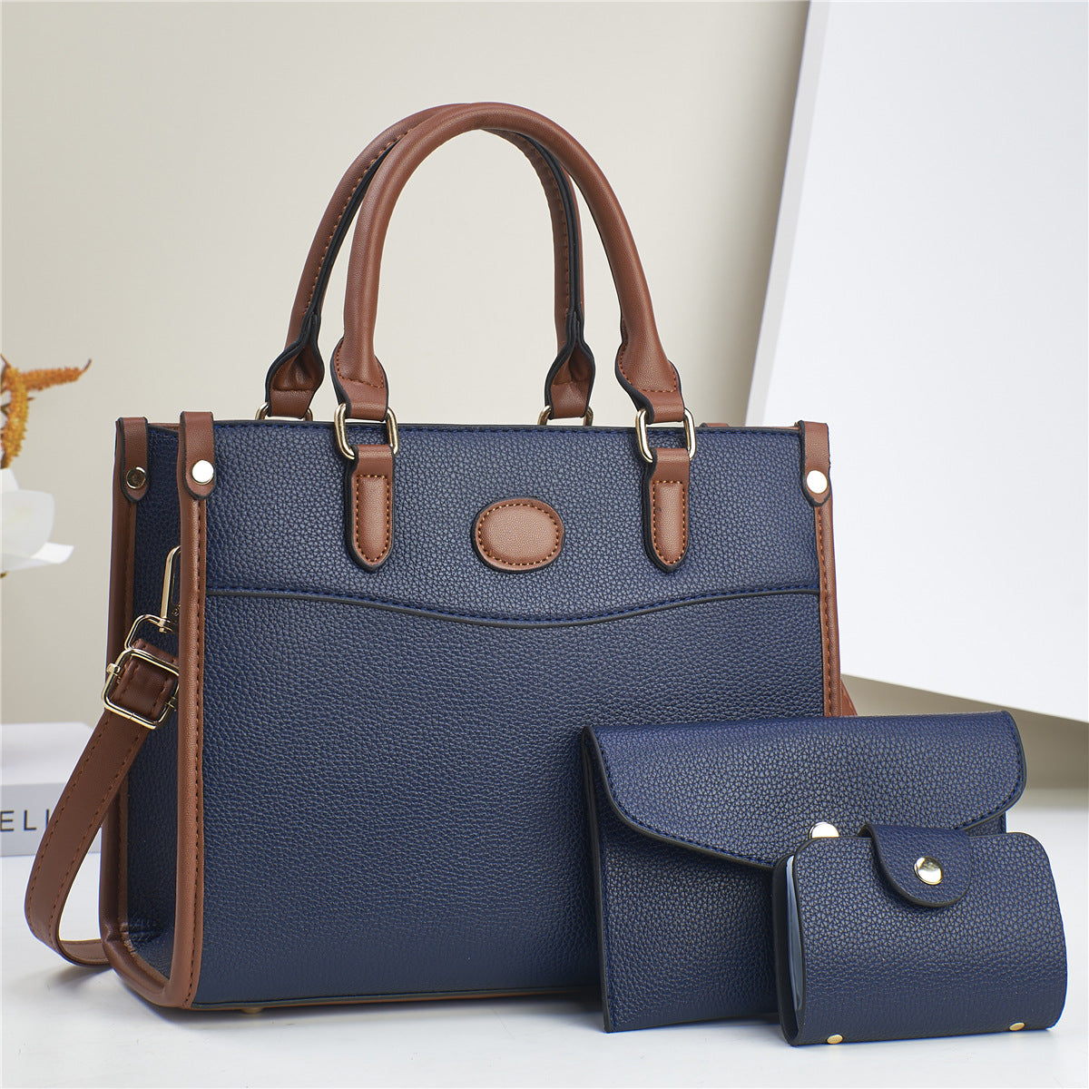 Conjunto de Bolsa de Ombro de Três Peças Estilosas Para Mulheres Bolsas Mãe e Filha