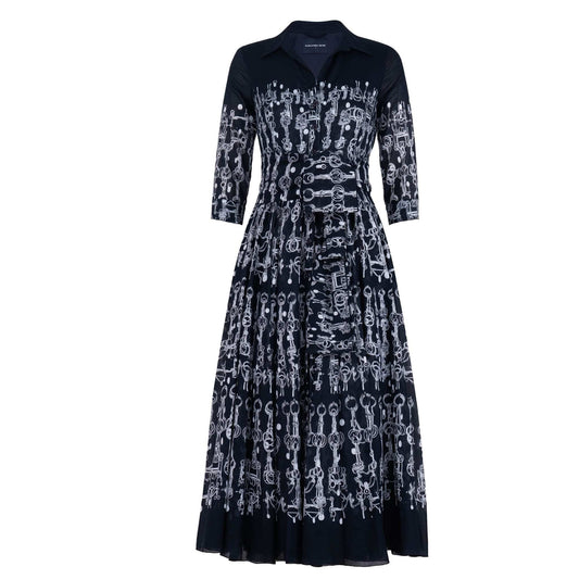 Aster Dress Horse Chain Deep Indigo Dress