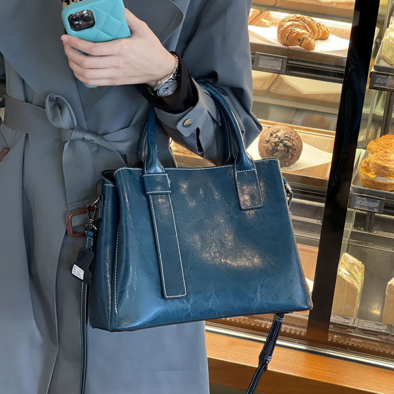 Bolsa Feminina Elegante e Versátil de Grande Capacidade, de Ombro e Transversal