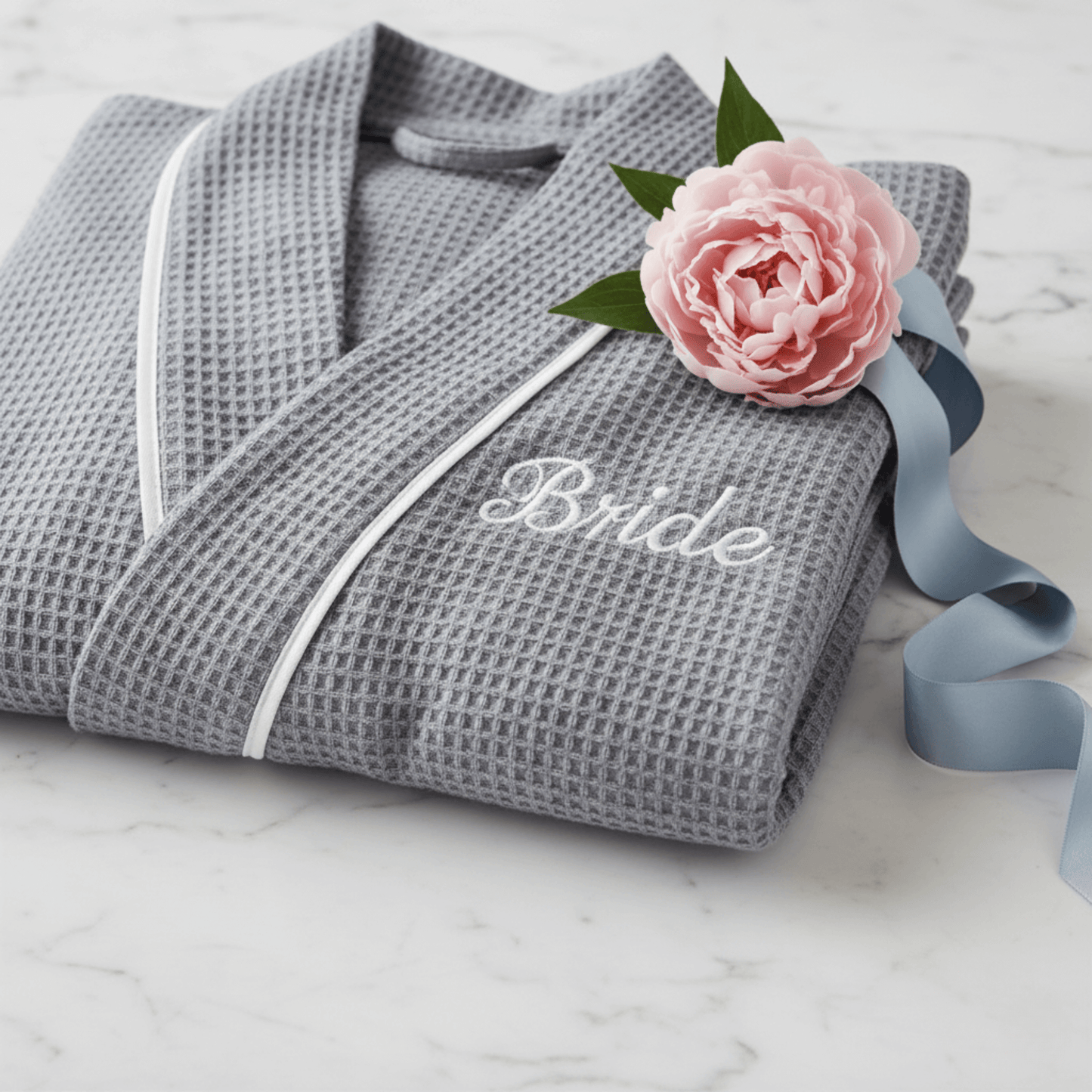 Robe Waffle Feminino na Altura do Joelho