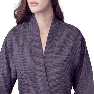 Robe Waffle Feminino na Altura do Joelho