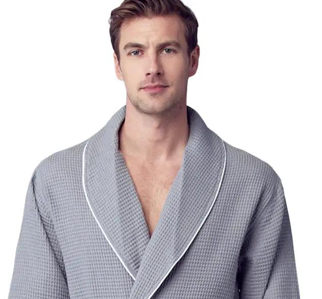 Robe Masculino de Waffle Premium