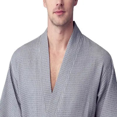Roupão Waffle Spa para Homens - Absorvente, Leve