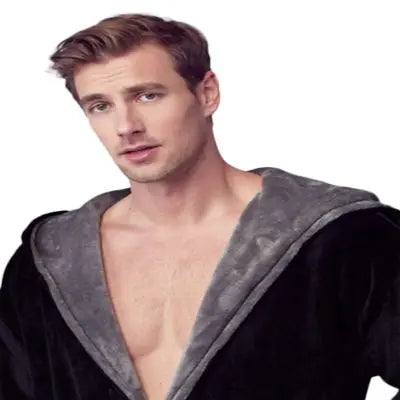 Roupão Masculino com Capuz – Conforto de Pelúcia Ultramacia para o Dia a Dia
