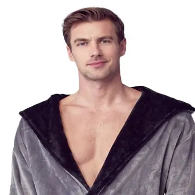 Roupão Masculino com Capuz – Conforto de Pelúcia Ultramacia para o Dia a Dia