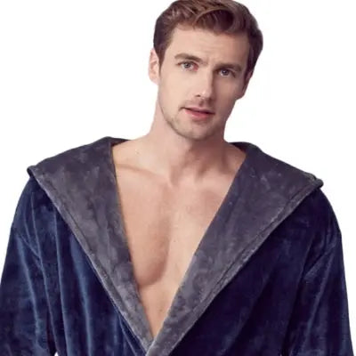 Roupão Masculino com Capuz – Conforto de Pelúcia Ultramacia para o Dia a Dia