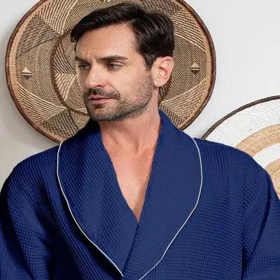 Robe Masculino de Waffle Premium