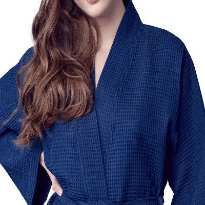 Robe Waffle Feminino na Altura do Joelho
