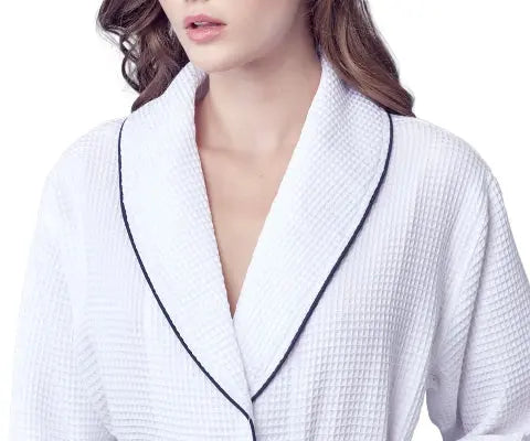 Robe Waffle Feminino na Altura do Joelho