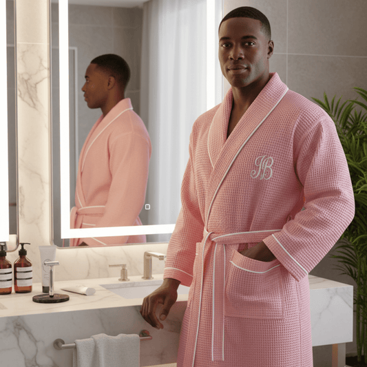 Robe Masculino de Waffle Premium