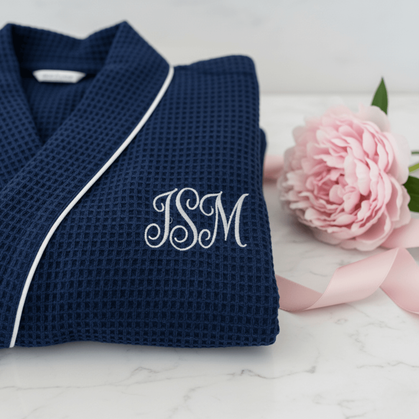 Robe Waffle Feminino na Altura do Joelho